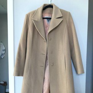 Long Tan Wool Coat